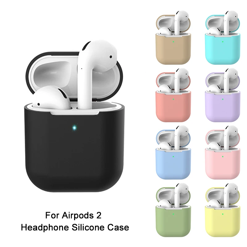 Силиконовый чехол s для Airpods 2nd роскошный защитный беспроводной Чехол для наушников для Apple airpods2 Air pods 2 противоударный чехол