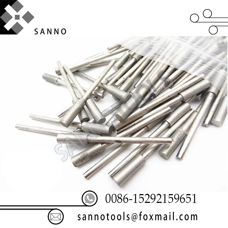 400 mesh small sand polishing head J needle bullet shape grinding pen jade carving tools use for polishing diamond and emerald (3)