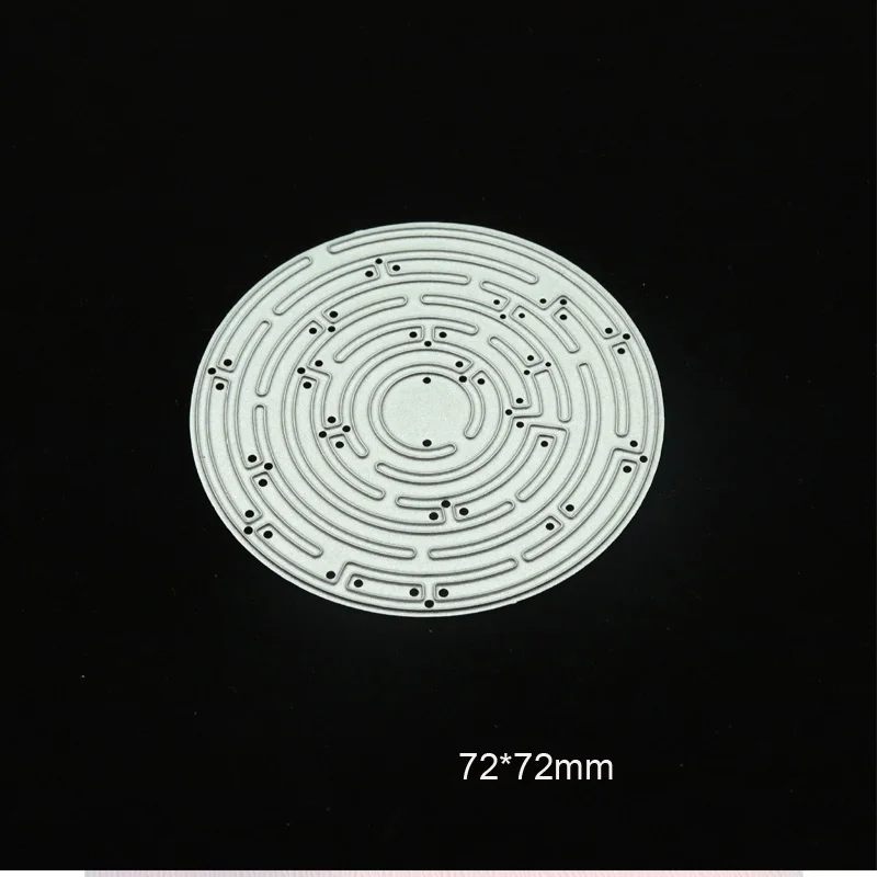 Round maze cutting dies