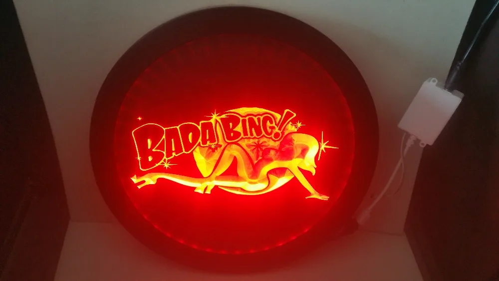 

Bada Bing Sexy Nude Girl Exotic RGB led Multi Color wireless control beer bar pub club neon light sign Special gift