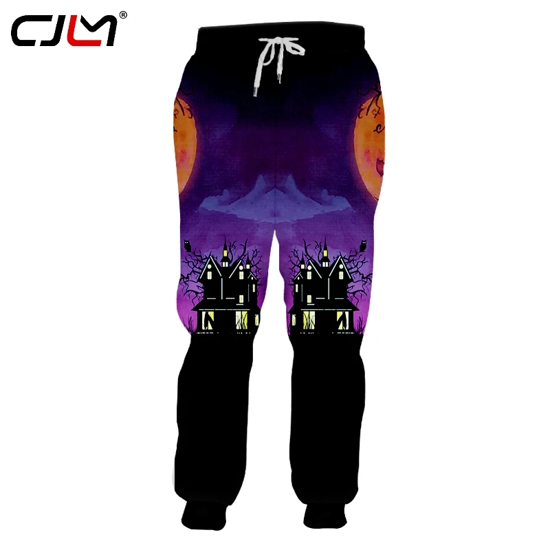 

CJLM Winter Halloween New 3D Men's Sweatpants Printed Pumpkin And Bat Man Gothic Trousers Streetwear Pants 5XL Wholesale