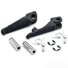 Black Front Footrest Foot pegs For Kawasaki Ninja ZX6R ZX9R ZX10R Z750 Z750S