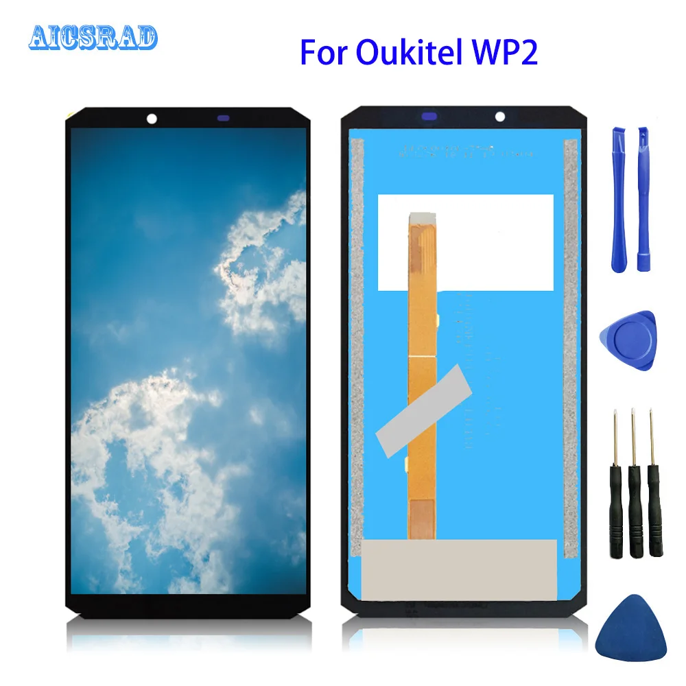 

For Oukitel WP2 LCD Display And Touch Screen 6.0'' Tested Before Shipment Assembly no Frame For Oukitel WP 2 Phone screen