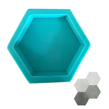 

BK2021 Geometric Concrete Molds TV Background Decoration Clay Brick Craft for Wall Stone Tile Hexagon Handicraft Silicone Moulds