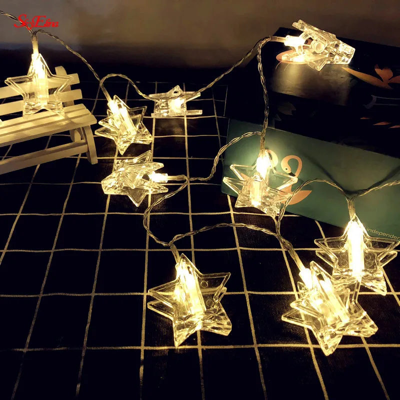 Holiday Lighting 3 M/20 LED Photo Wall Clip Light String Fairy Curtain For Home Party New Year Decoration 5z | Дом и сад