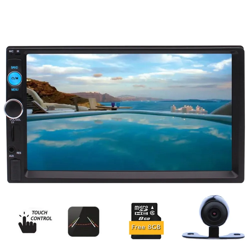 

FM Player Support Bluetooth/USB/TF with Remote Control, Support GPS Navigation with 8GB Map Card, Support Cam-In with Backup Cam