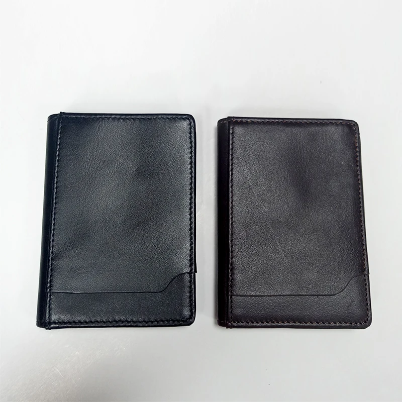 Из натуральной кожи мини кредитный карточный кошелек бумажник держатель для карт s мужской кошелек тонкий маленький холдер для банковских