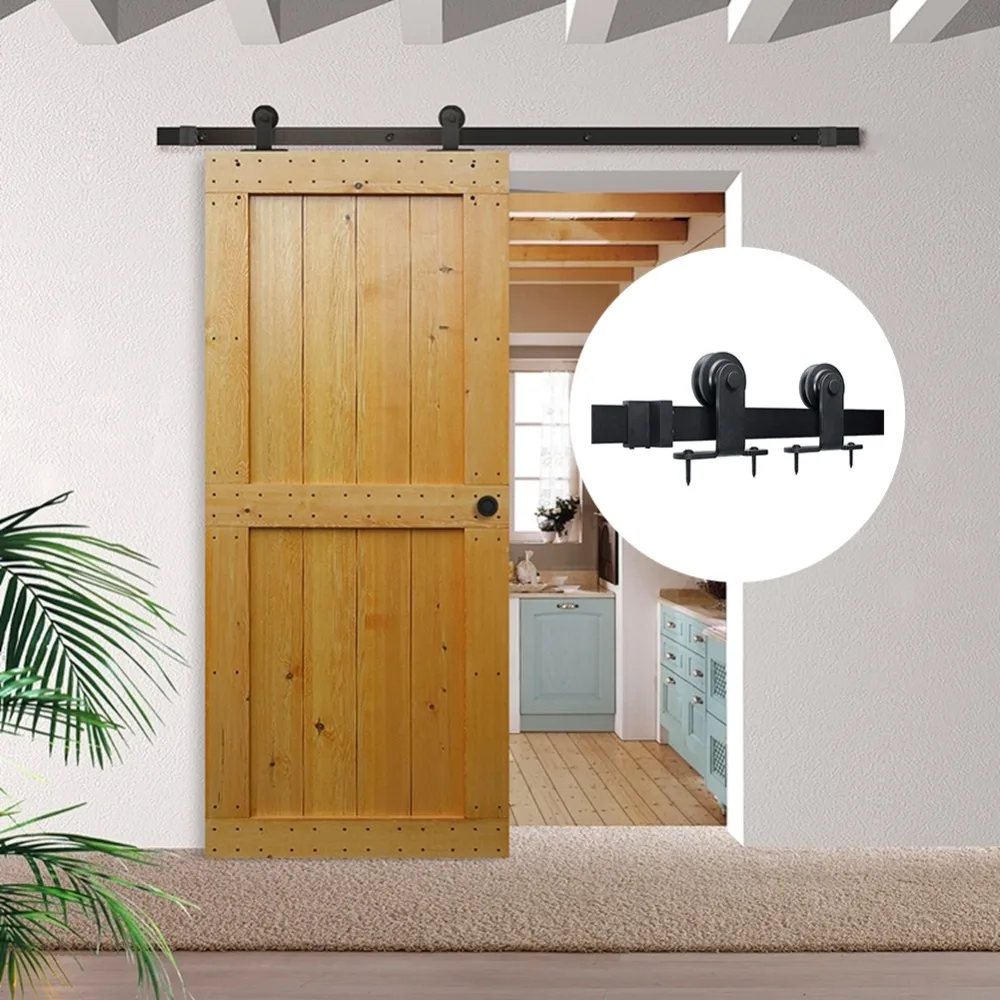 4.9 футов/6 6 футов/8 Футов В рустикальном стиле из углеродистой стали|door track system|sliding