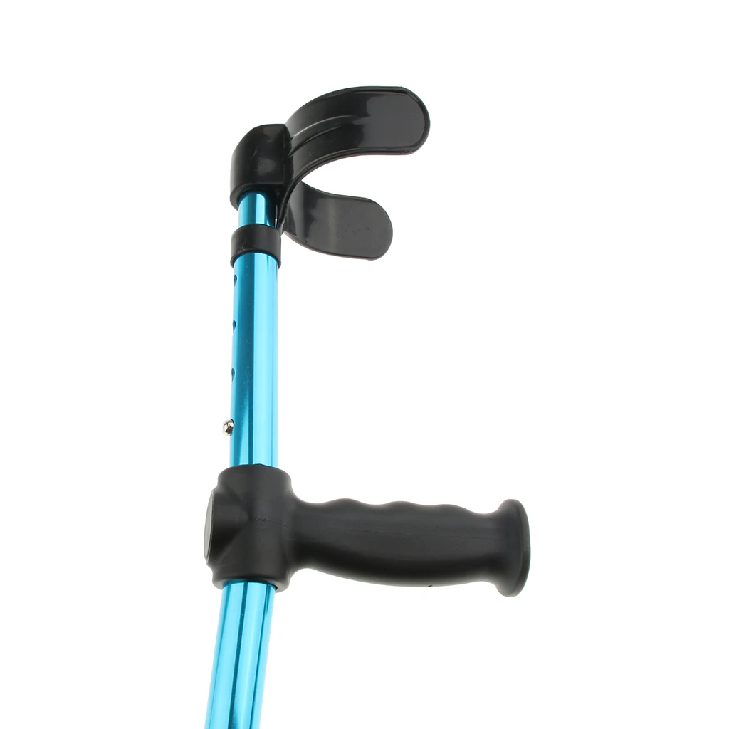 Elderly Handicapped Disabled Adults Foldable Walking Forearm Crutches Stick Support Legs After Injury or Surgery