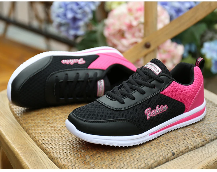 Women Sneakers Shoes, Casual Ladies Lace-Up Sneakers for Girls-Sapato Feminino Breathable, Running and Tennis Shoes for Women Free Shipping