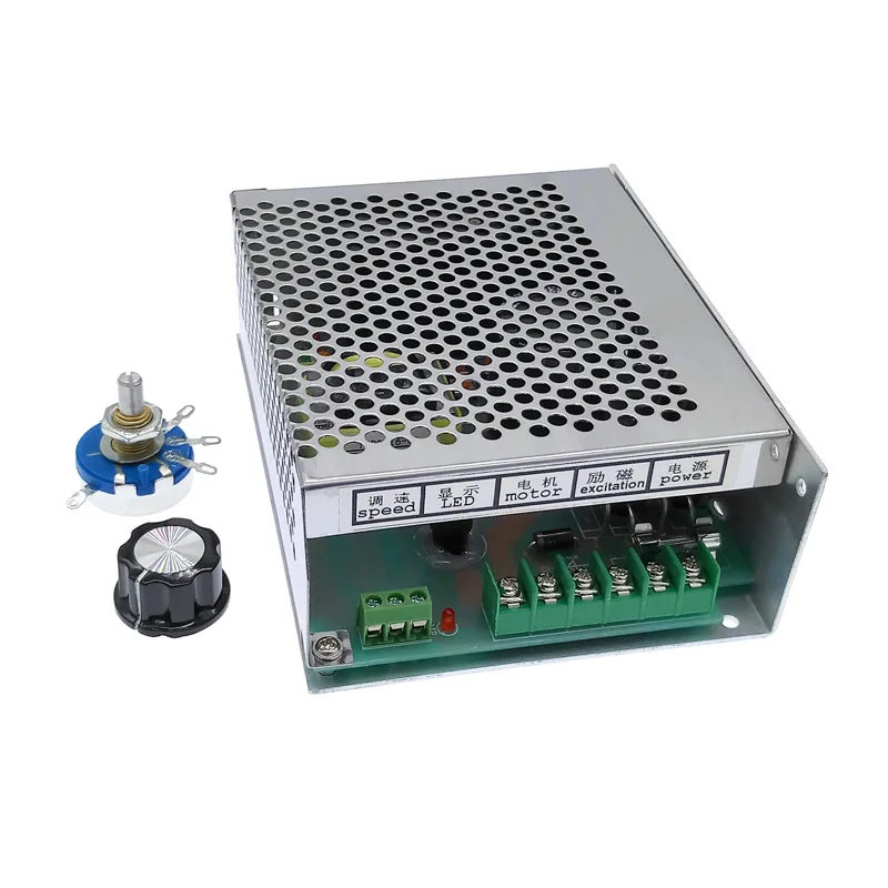 Regulador de Velocidade Fonte de Alimentação de Controle do Motor Adequado para dc Pwm para dc 6a pm Eixo Motor 220vac Entrada dc 0 V-220 v Wk622