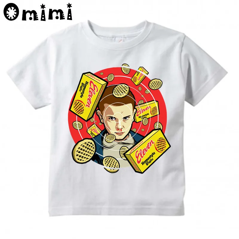 

Kids Stranger Things Cartoon Eleven Design T Shirt Boys and Girls Great Casual Short Sleeve Tops Children's Funny T-Shirt