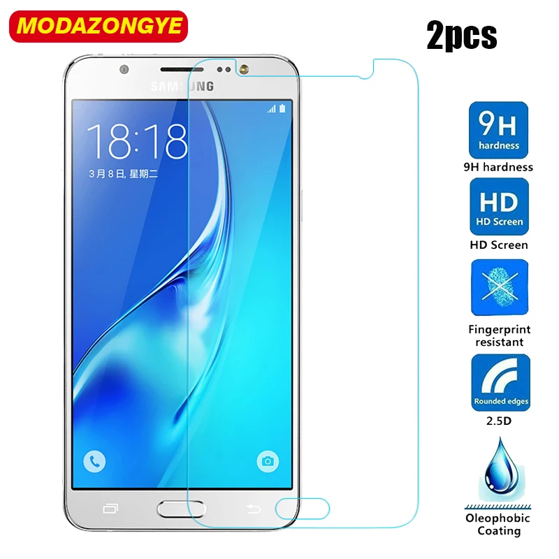 Защитное стекло для Samsung Galaxy J7 2015 J700F J700H J700P SM-J700H SM-J700F 2 шт. | Мобильные телефоны и