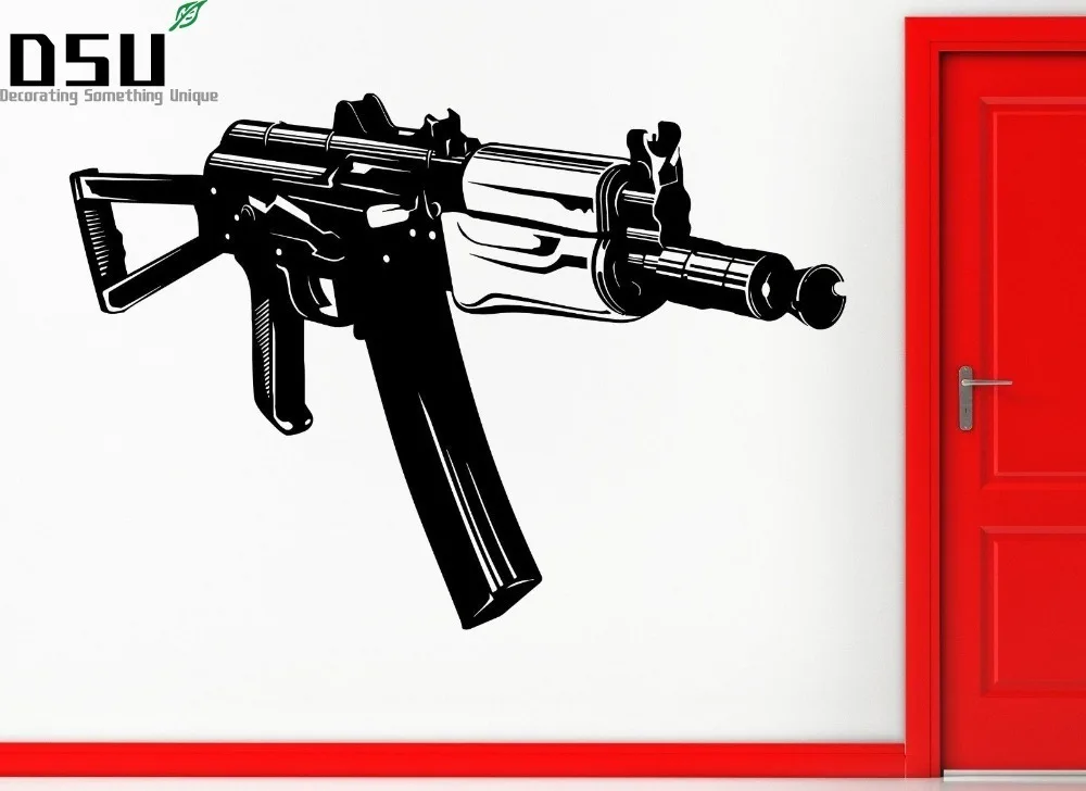 Russian sticker русская наклейка decal russian girl assult rifle ak47 ak74 gun