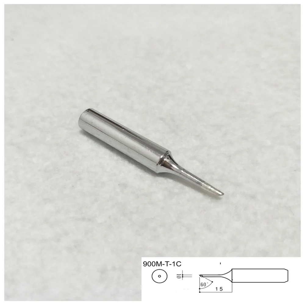 10pcs 900mt1c Soldering Iron Tip For Hakko Saike Aoyue Lucky Baku