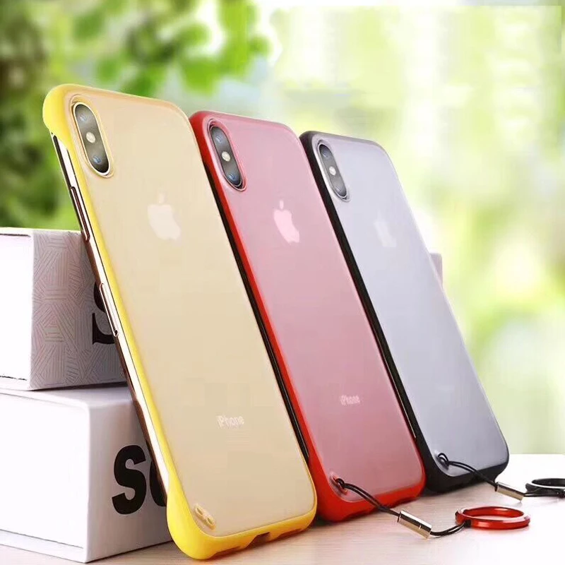 

Zxtrby Ultra-thin Without Frame Phone Case for iPhone 6 6S 7 8Plus X XS XR XS Max Matte Back Phone Shell Coque Capa