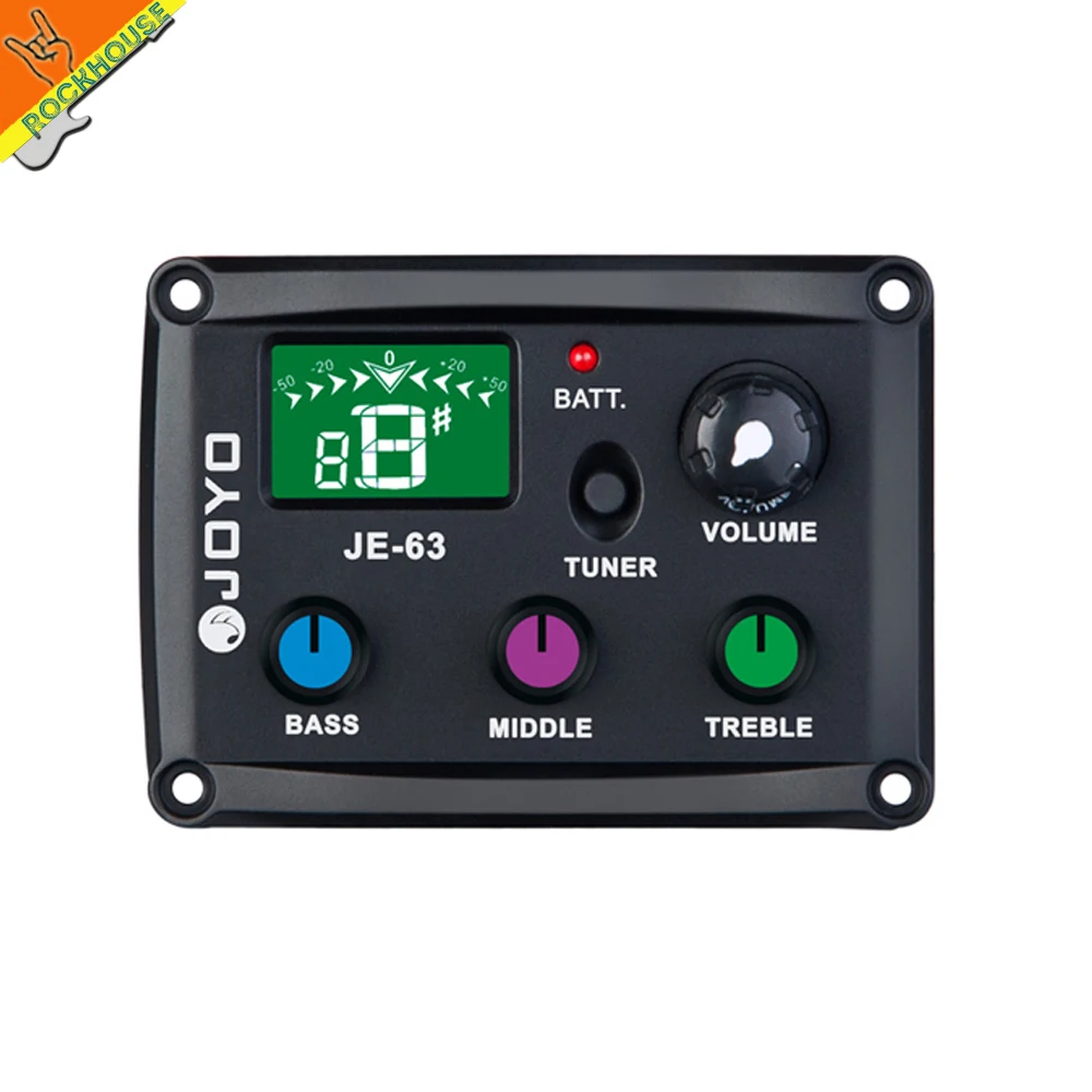 JOYO JE63 Ukulele EQ 3 Band Equalizer Mandolin EQ guilele guitarlele EQ