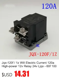 Jqx-60f/1z электрический ток 60A высокомощное реле 12 В Ljqx 24 В- 40f 58f 63f один открытый и один закрытый 60A