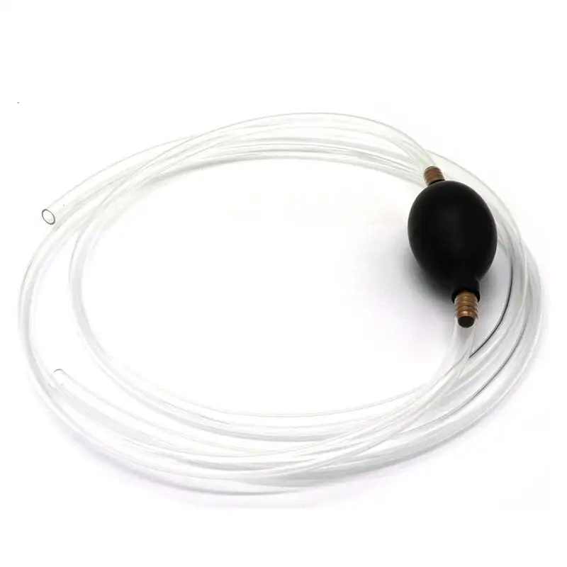 Gasoline Pump 6mm Rubber Oil Suction Tubing Tank Oil Drink Pumping Unit Gasoline Pump Motorcycle Sucker Car Accessories - Цвет: black