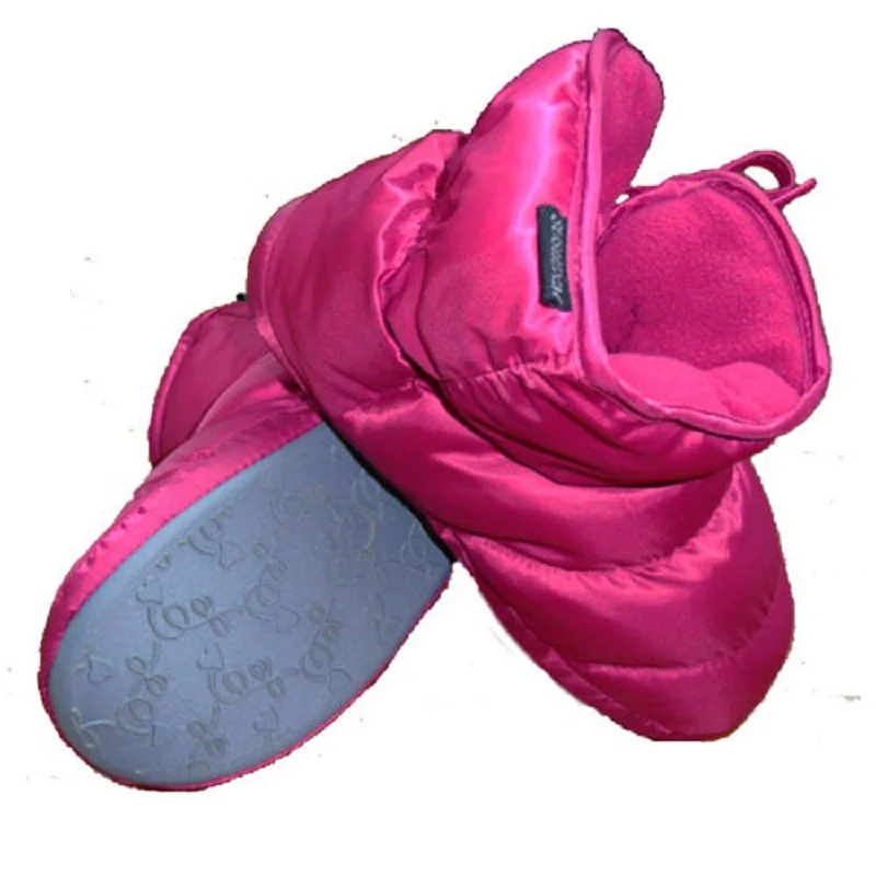 Дизайнерские женские зимние ботинки; женские ботильоны из водонепроницаемого материала; домашняя обувь на мягкой подошве; Botas - Цвет: rose red