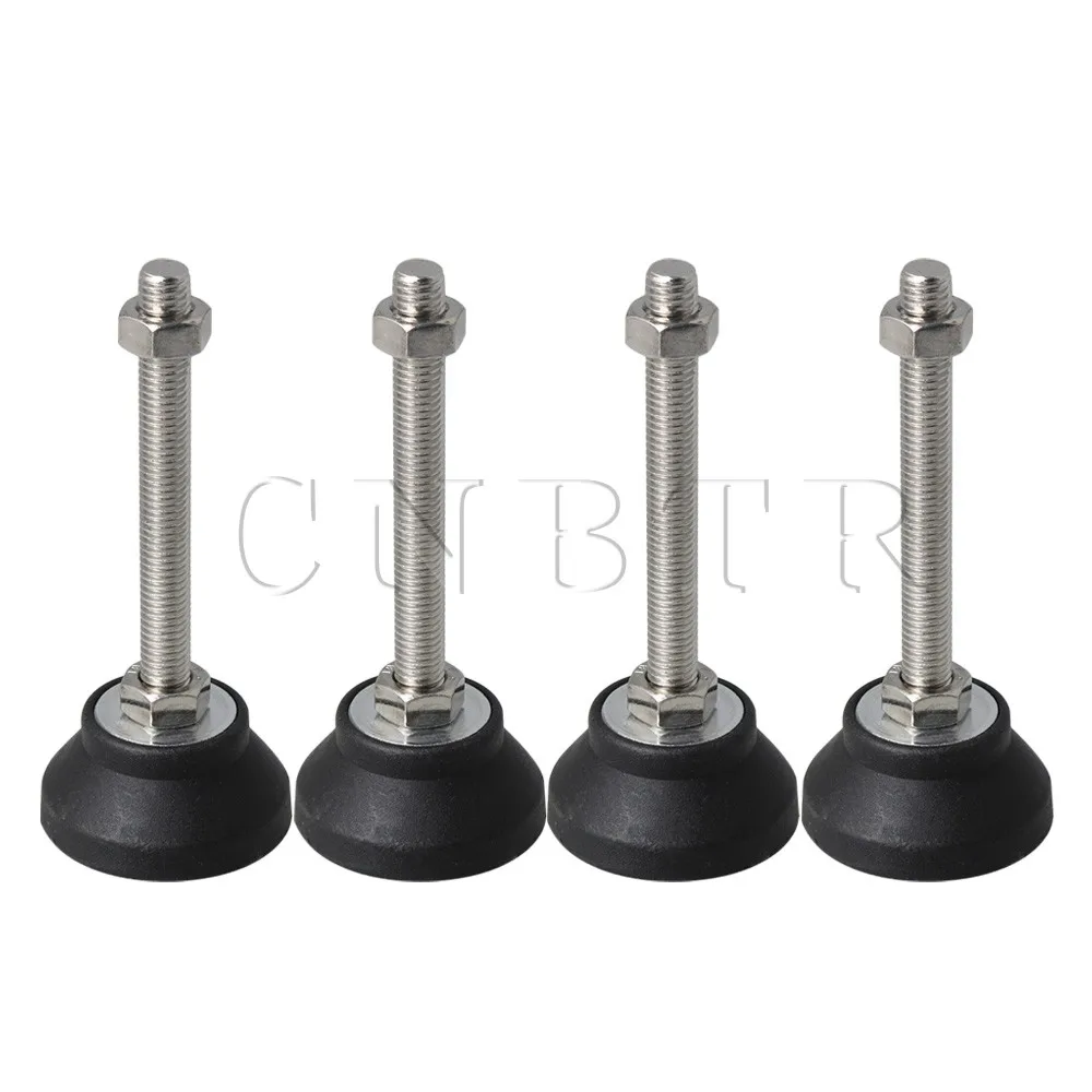 

4X CNBTR M12x100mm Thread 60mm Dia Adjustable Leveling Feet Table Desk Glides Furniture Feet Leg Leveler Adjuster Replace Parts