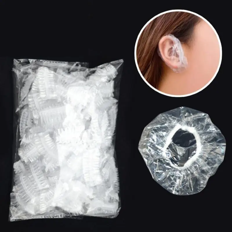 100pcs/ pack Disposable Earmuffs Shower Waterproof Bathing Ear Cover