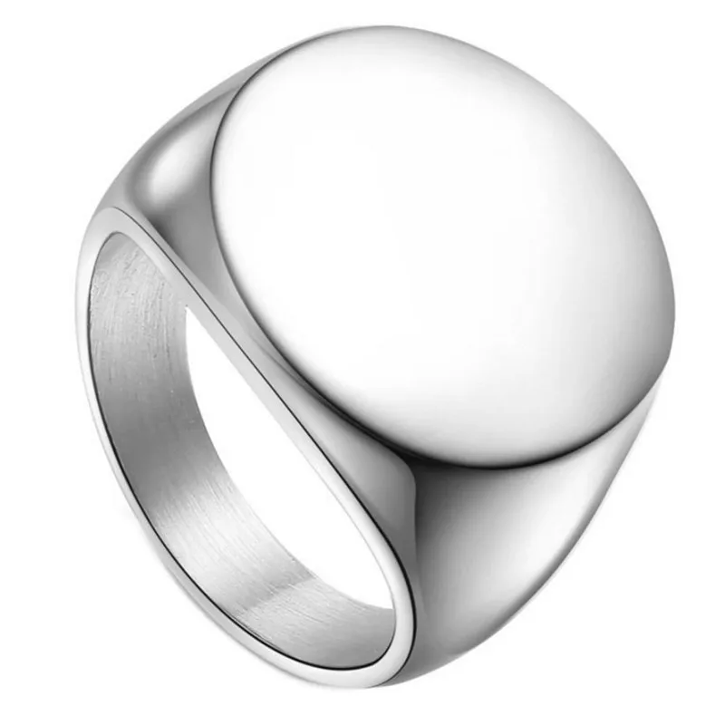 ZORCVENS полированная печатка из цельной нержавеющей стали модное мужское кольцо из нержавеющей стали 316L байкерское уникальное кольцо для мужчин