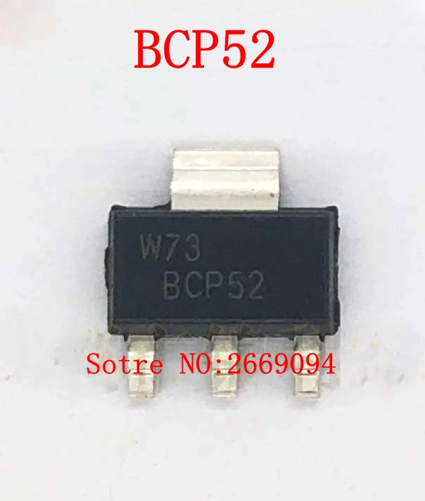 

100pcs /500pcs BCP52-16 SOT-223 BCP52 PNP 60V 1A Patch Transistor