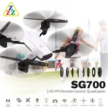 SG700 2,4G RC Дрон складной Квадрокоптер с 2-мегапиксельной широкоугольной Wi-Fi FPV камерой оптического потока позиционирования высоты удерживающий Безголовый