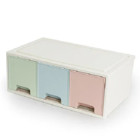 Ящик для хранения, ящик для хранения, настольный органайзер для ювелирных изделий, коробки, акриловый пластиковый ящик для хранения косметики, кухонный органайзер для приправ - Цвет: Blue Pink