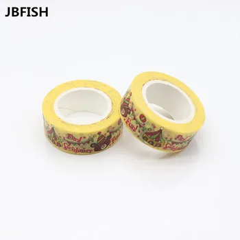 

JBFISH 1.5cmx10m kawaii scrapbook planner masking tape washi tape adhesive tape 2225