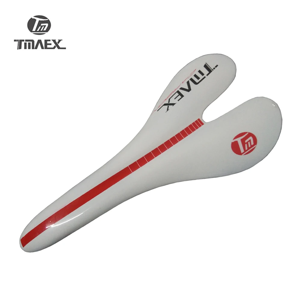 

TMAEX High Quality White Bicycle Carbon Saddle Top Version Mountain Bike Full Carbon Saddle Road Bicycle MTB Front Sella Seat