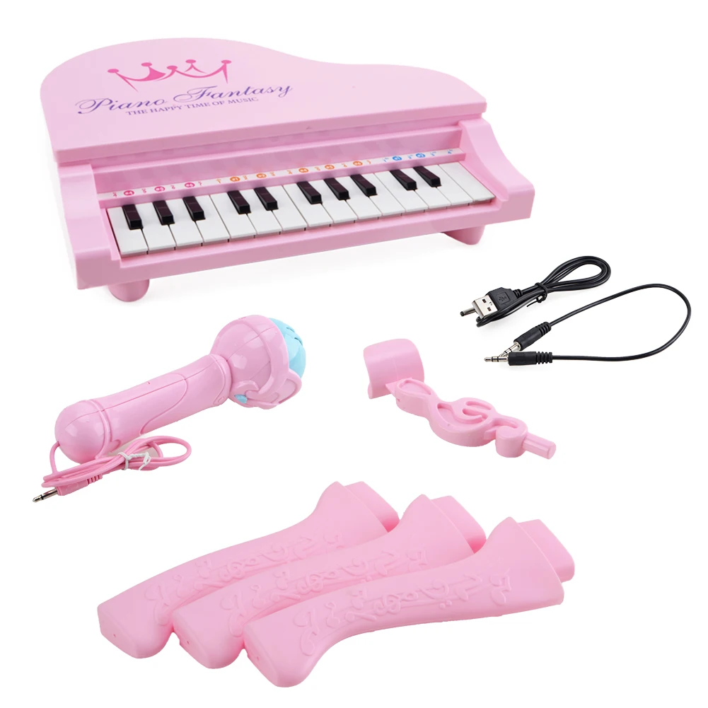 Wishtime пианино игрушка клавиатура для детей подарок на день рождения розовые