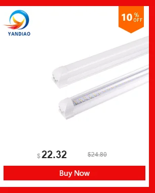 YANDIAO светодиодные трубки T8 Light 120 см 85 V-265 V Светодиодный LED флуоресцентные T8 трубки лампы холодный белый свет Lampara ампулы ПВХ Пластик
