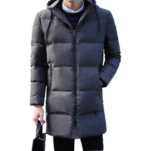 90% de pato blanco abajo con capucha hombre por los hombres chaqueta de invierno gruesa caliente abajo chaqueta abrigo chaqueta parka hombres windbreaker abrigos