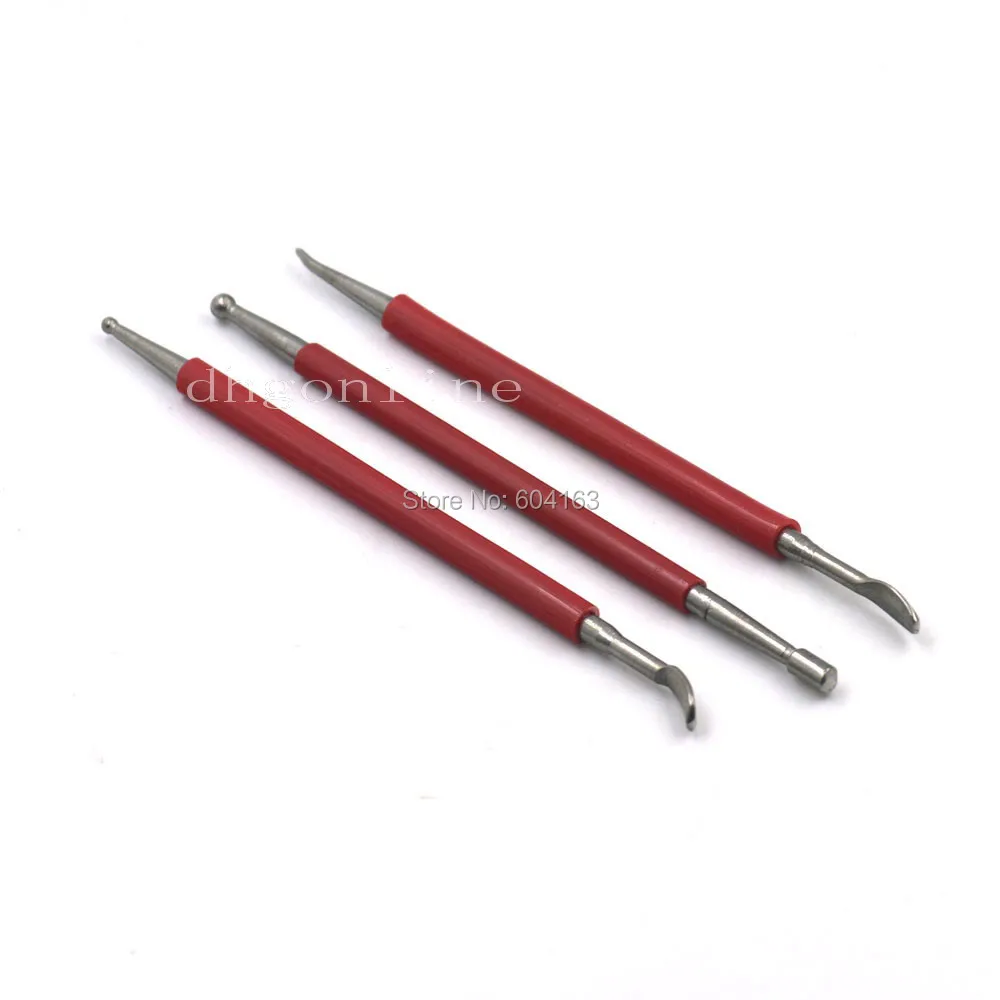 

One Set Press Rub Tool Modeling Spoon Balls Embossing Carving Blade Leathercraft