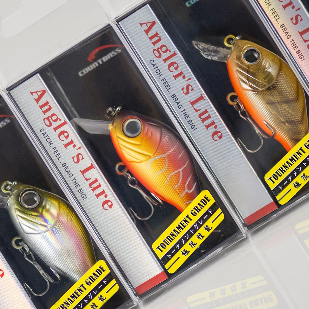 43mm 7g Crank bait Hard Plastic Fishing Lures, Countbass Wobbler