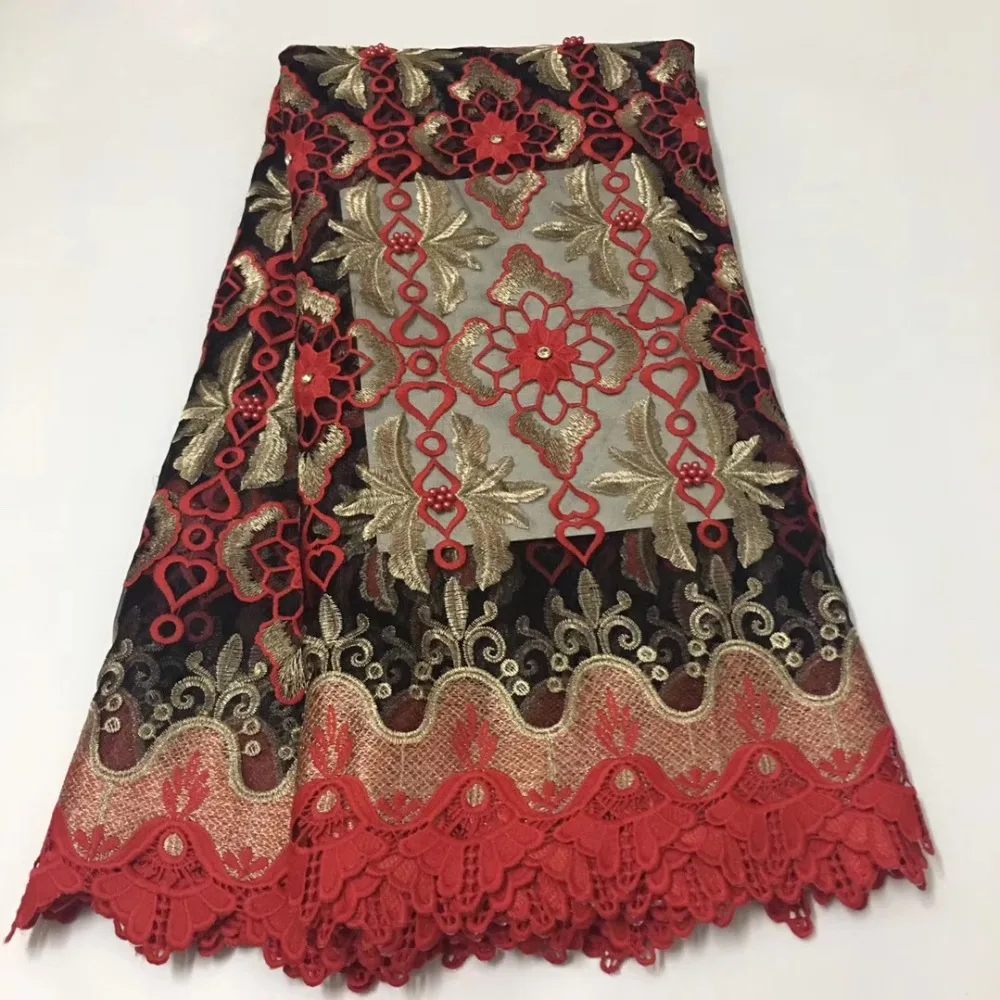 

High-end luxury very soft 5 yard African tulle lace fabric high quality
