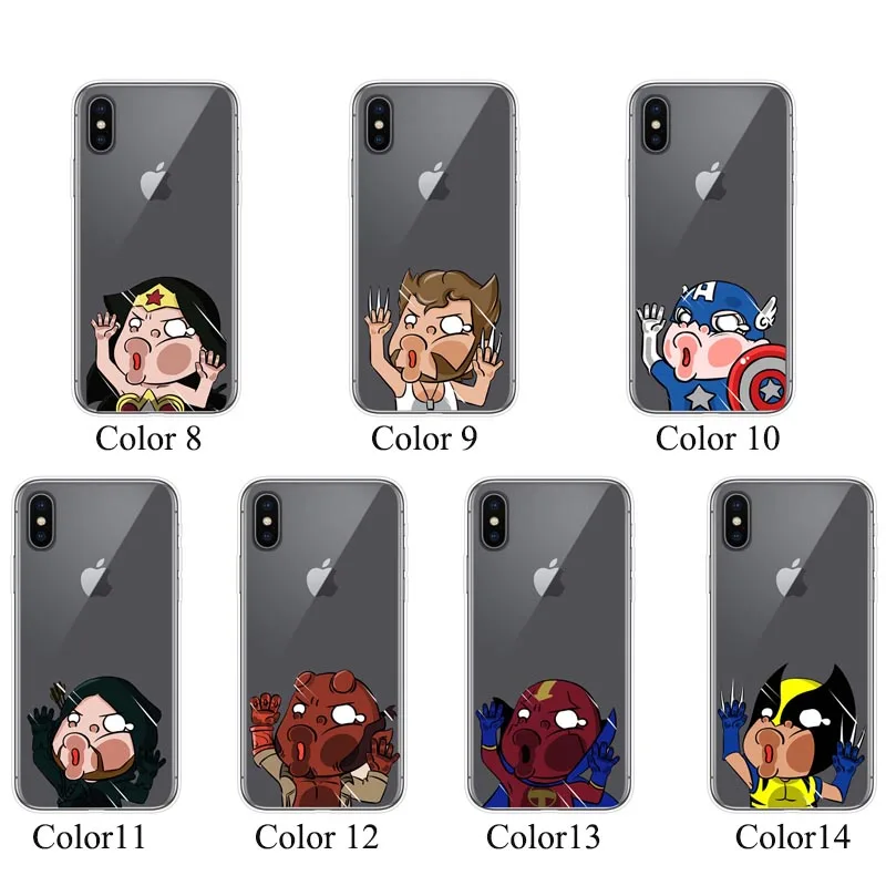 Силиконовый чехол CinkeyPro для iPhone X XR Xs Max 8 7 6 Plus S 5S SE прозрачный телефона TPU задний s
