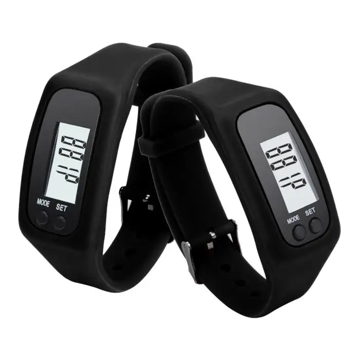 Digital LCD Pedometer Run Step Walking Distance Calorie Counter Watch