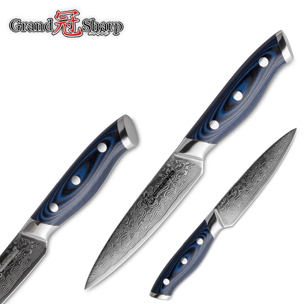 Набор кухонных ножей из дамасской нержавеющей стали VG10 японский нож Santoku
