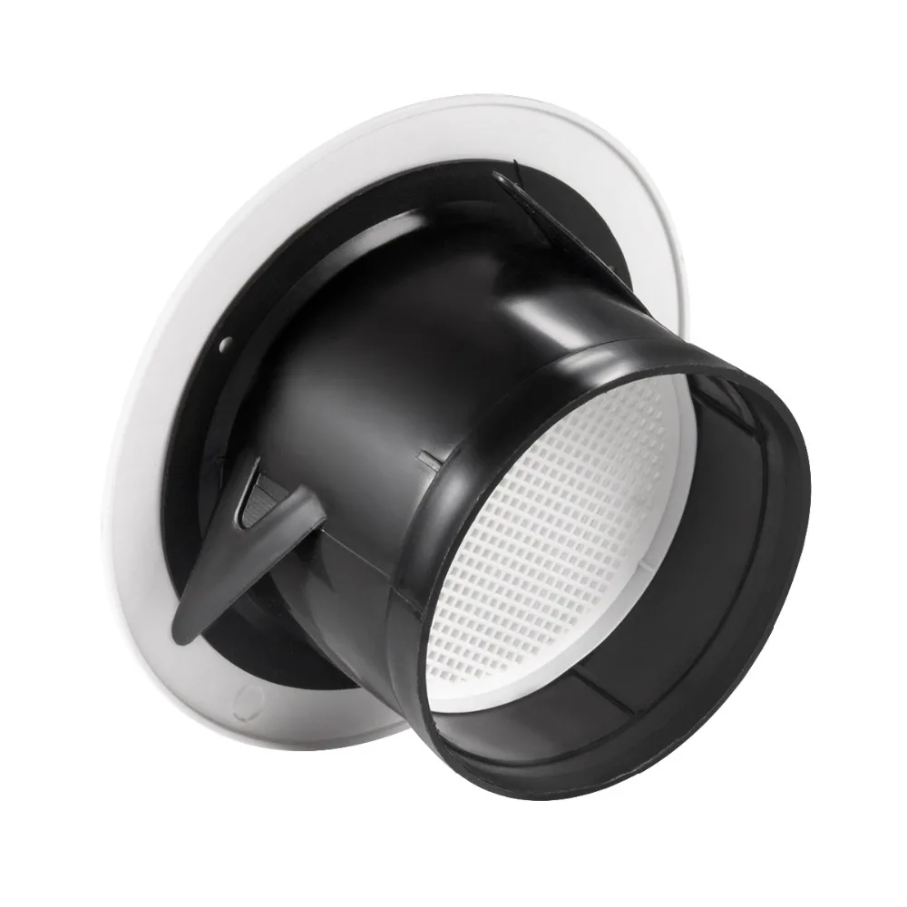 Hon& Guan круглое вентиляционное отверстие ABS вентиляционная решетка крышка белый Soffit вентиляционное отверстие со встроенной сеткой для ванной комнаты офисная вентиляция