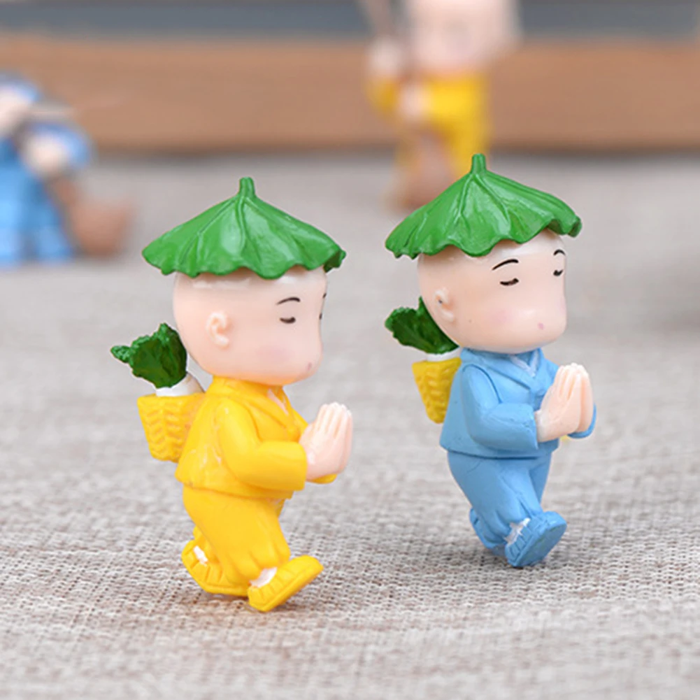 Искусственная милая фигурка монаха кукла брелок кулон DIY Миниатюрный Декор
