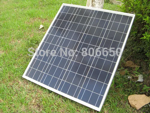 2PCS 60W Poly Solar Panel 12V Polycrystalline Solar Panel for 12V Battery for Off Grid Solar System Solar Generators