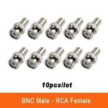 10 шт./лот CCTV Разъем штекер BNC на RCA Женский Джек видео адаптер/BNC RCA разъем