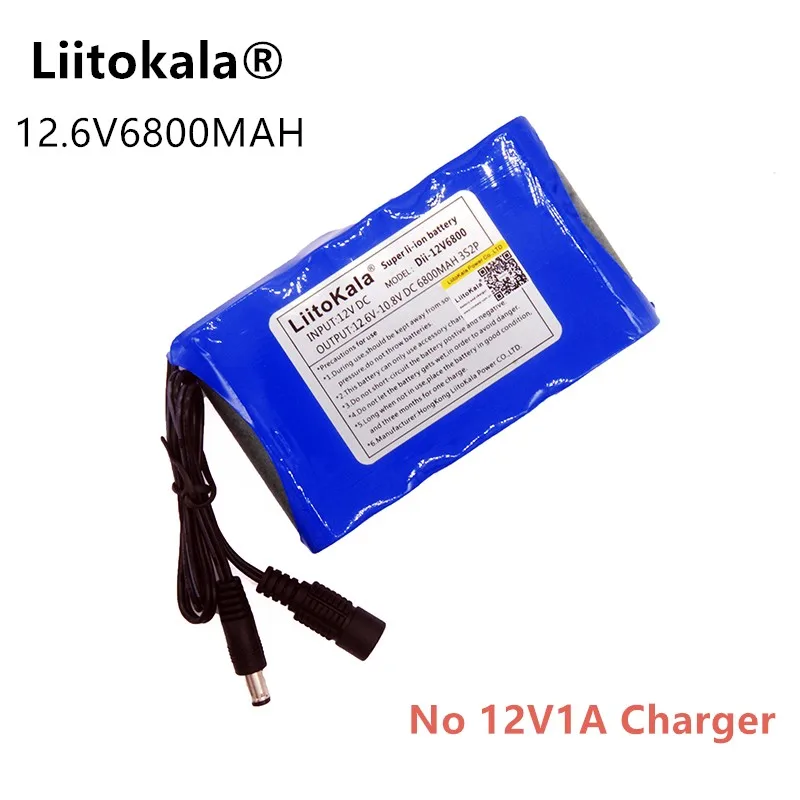  Liitokala portable Super rechargeable lithium-ion battery capacity DC 12V mAh 6800 CCTV Cam Monitor - 32948476248