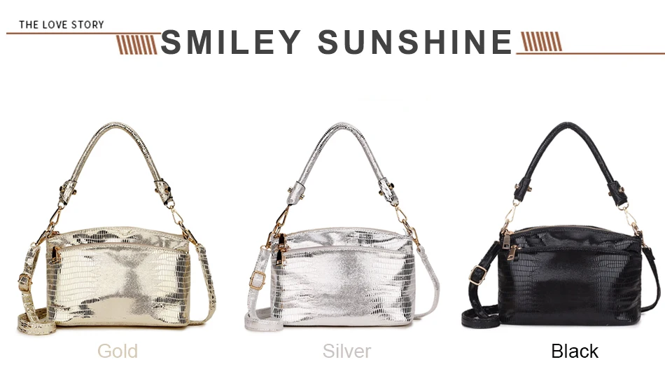 Смайлик Солнечный свет Серебряная сумка через плечо для женщин роскошные маленькие женские кожаные сумки дизайнерские женские ручные сумки
