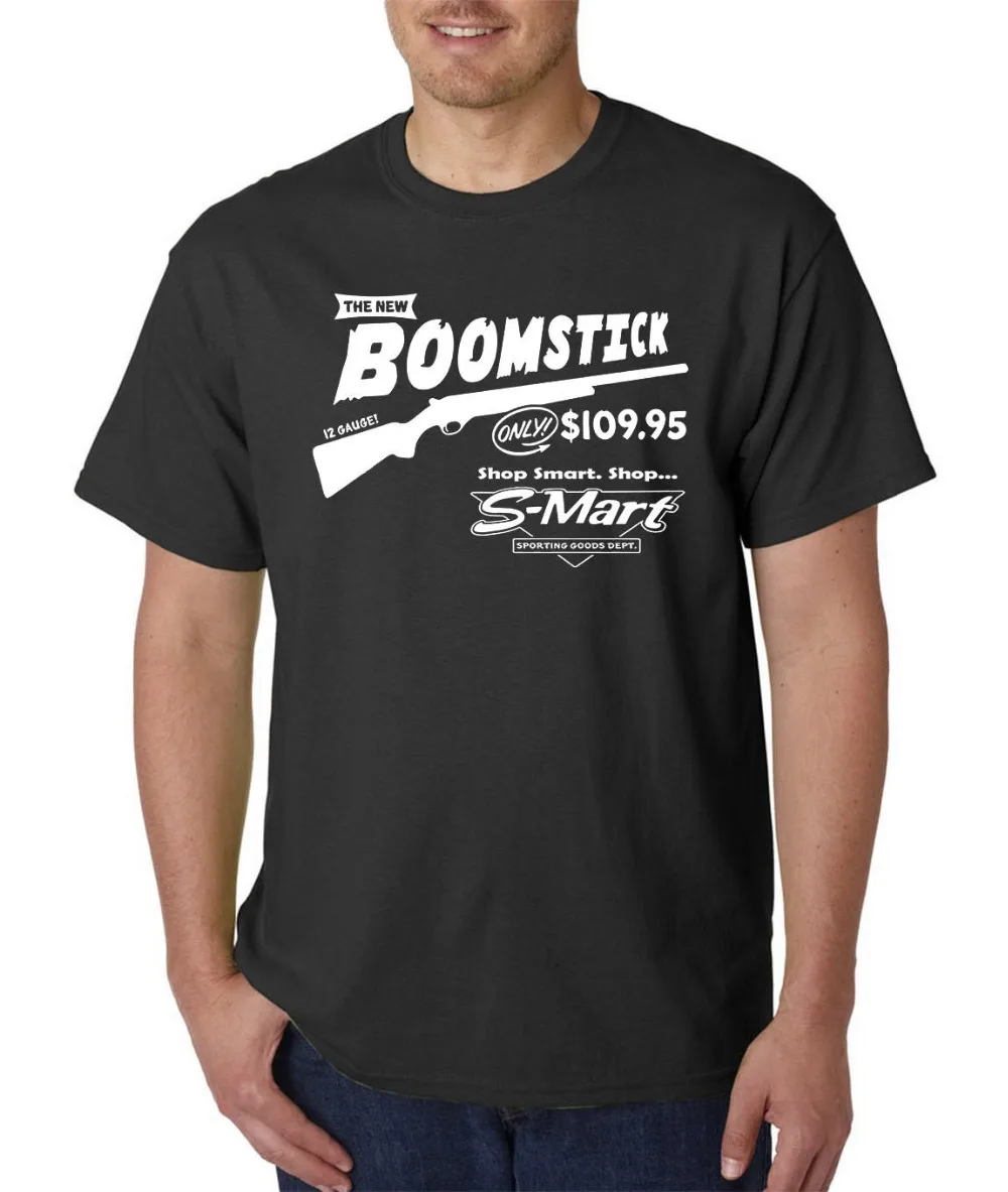 The Boomstick T-Shirt / Shop S-Mart Evil Halloween Horror Living Dead Zombie 2019 Designs Tops Summer Cool Funny Fitness | Мужская