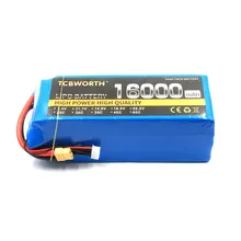 New Design 4S RC LiPo battery Power 4S 14 8V 16000mAh 25C 50C For RC Airplane