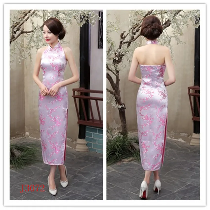 2017 красный Qipao спинки Длинные Cheongsam пикантные Chinses платья для женщин модные вечерние для вечернее платье традиционная китайская одежда